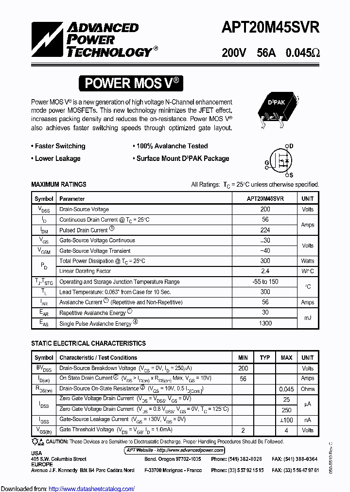 APT20M45SVRG_8916006.PDF Datasheet