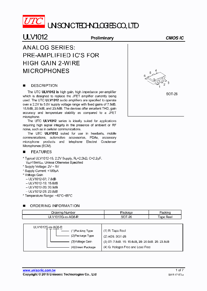 ULV1012G-25-AG6-R_8916149.PDF Datasheet