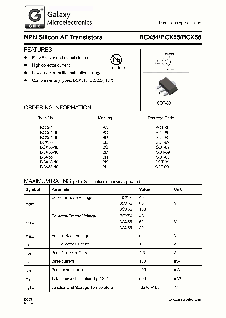 BCX54-16_8916680.PDF Datasheet