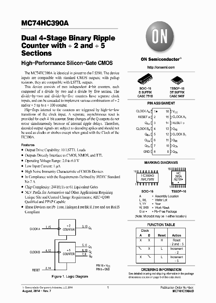 MC74HC390ADG_8916839.PDF Datasheet