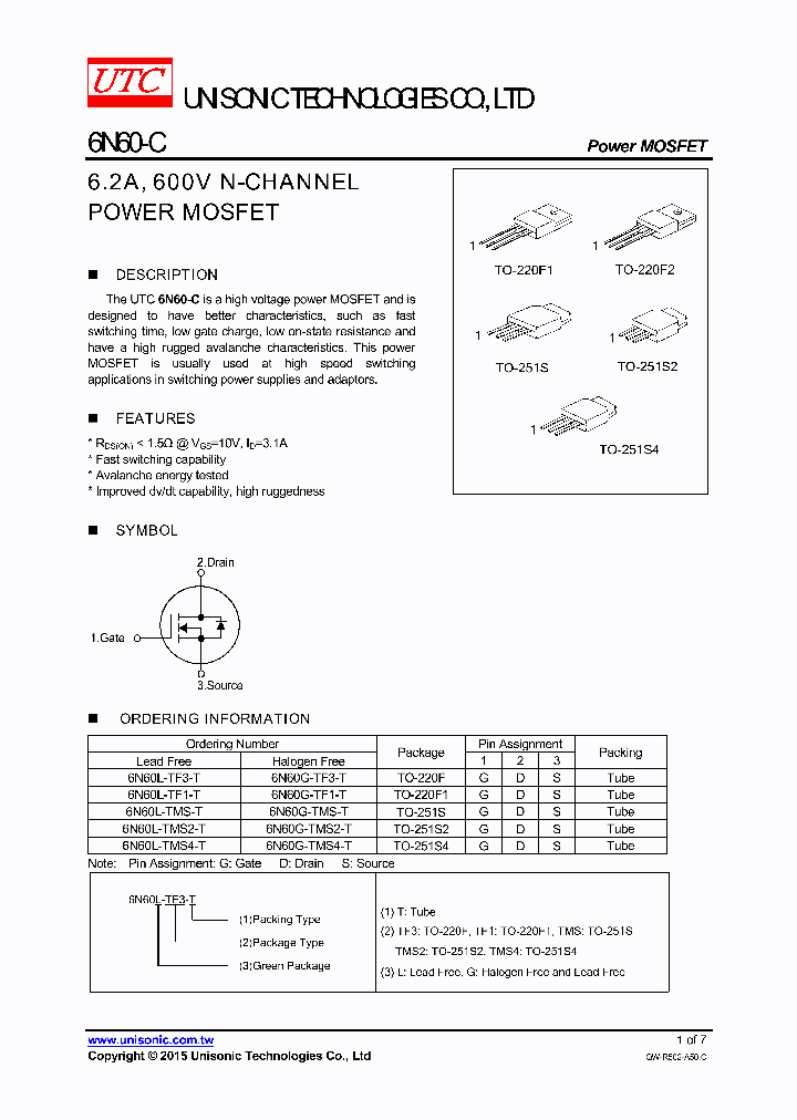 6N60-C_8917489.PDF Datasheet