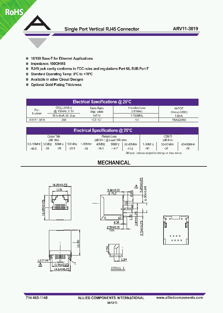 ARV11-3819_8917475.PDF Datasheet