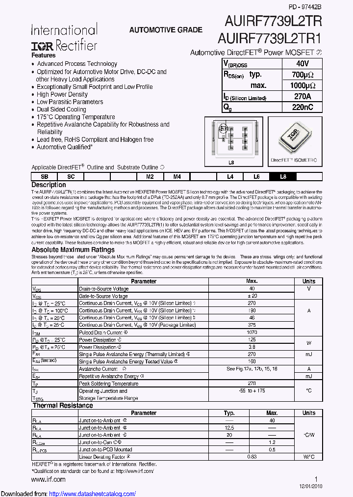 AUIRF7739L2_8917826.PDF Datasheet