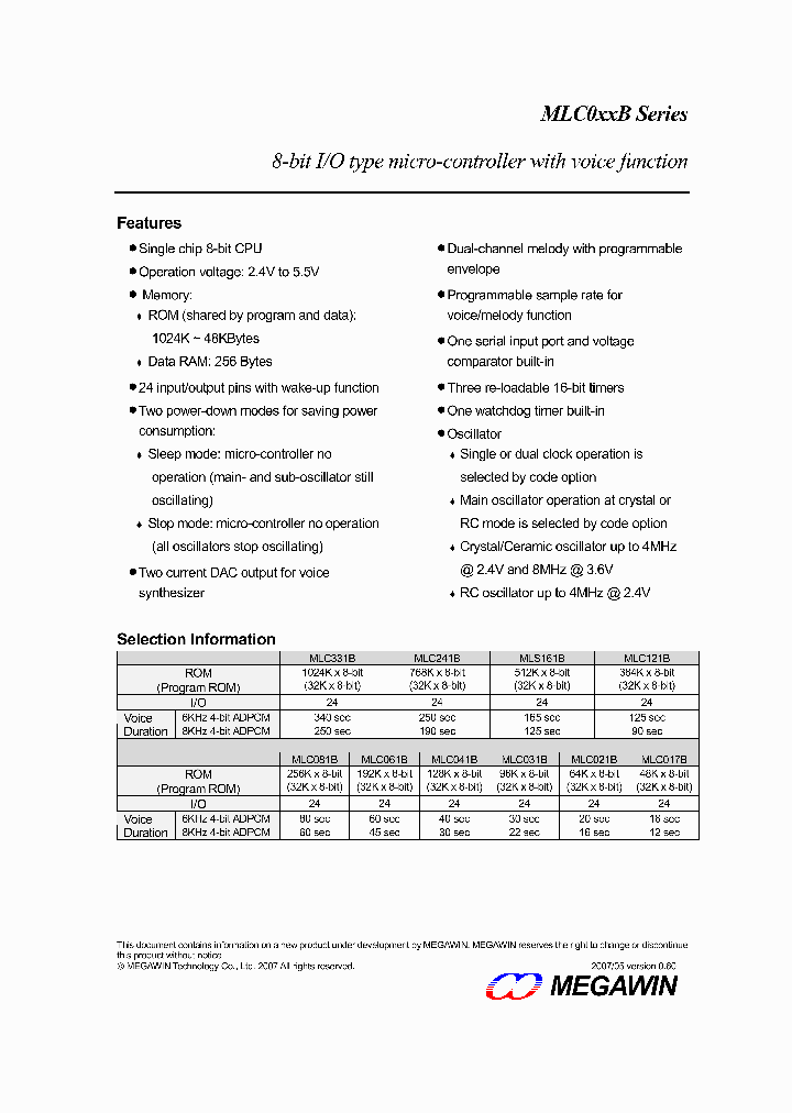 MLC331B_8917939.PDF Datasheet