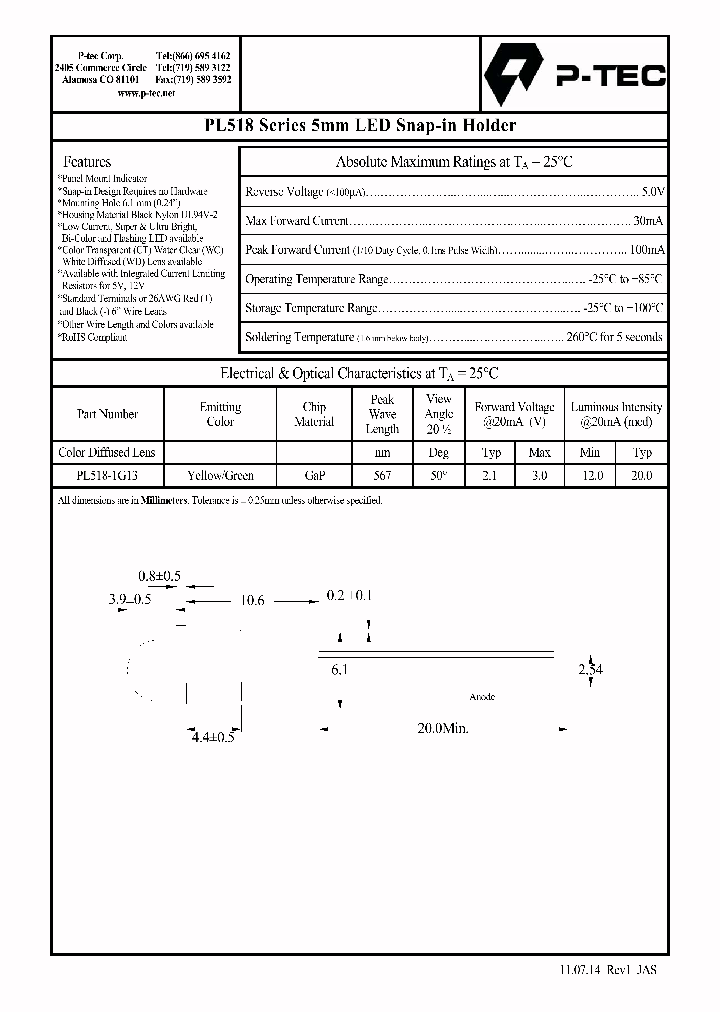 PL518-1G13_8918290.PDF Datasheet