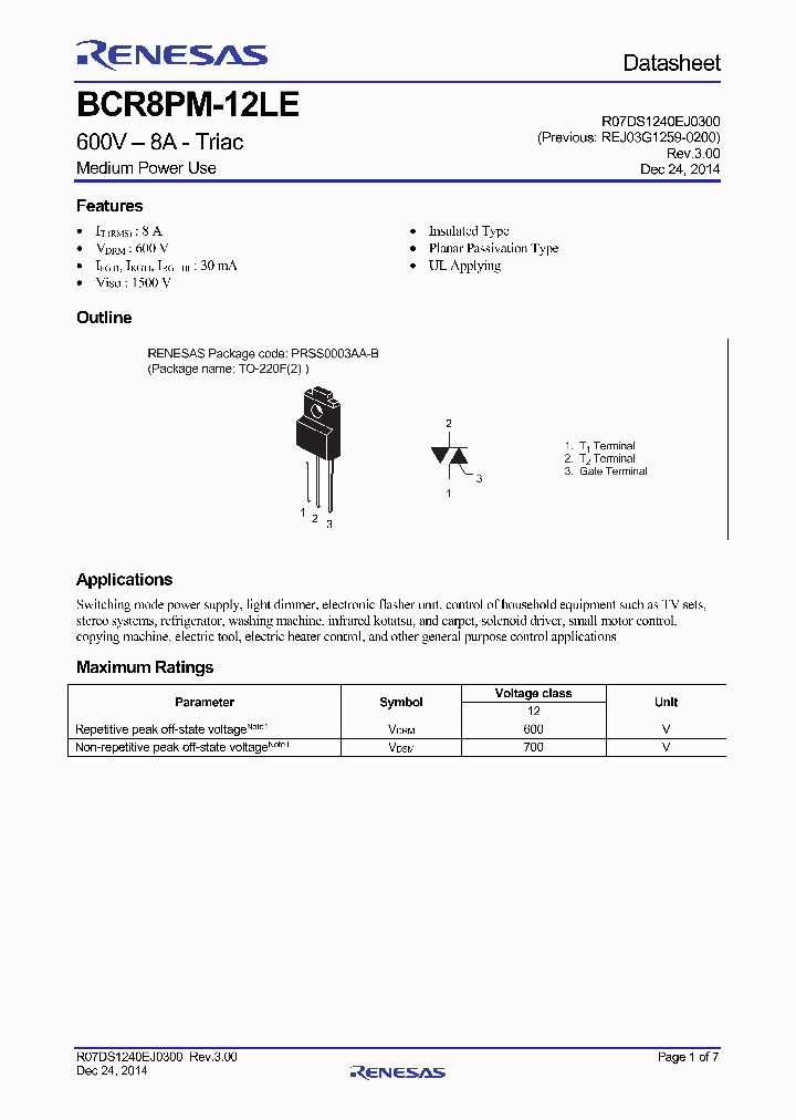BCR8PM-12LE-15_8918442.PDF Datasheet