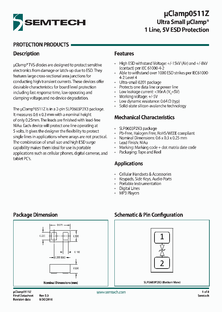 UCLAMP0511Z_8918806.PDF Datasheet
