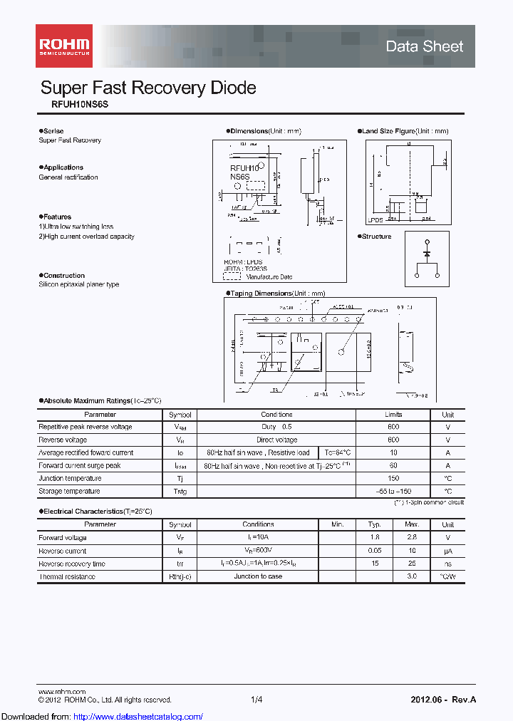 RFUH10NS6STL_8919011.PDF Datasheet