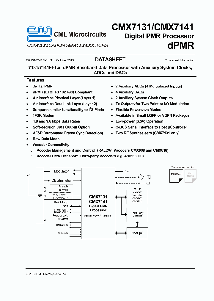 CMX7131_8919317.PDF Datasheet
