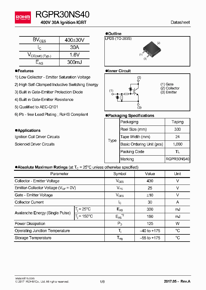 RGPR30NS40_8919969.PDF Datasheet
