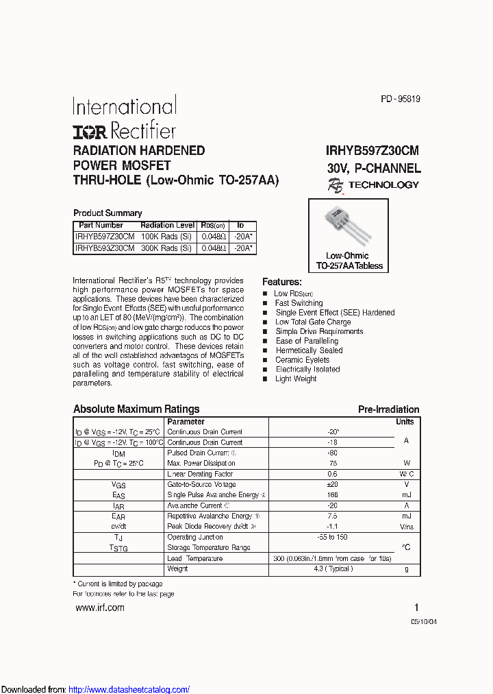 IRHYB597Z30CM_8920358.PDF Datasheet