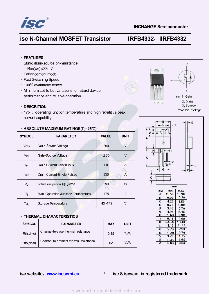 IIRFB4332_8921005.PDF Datasheet
