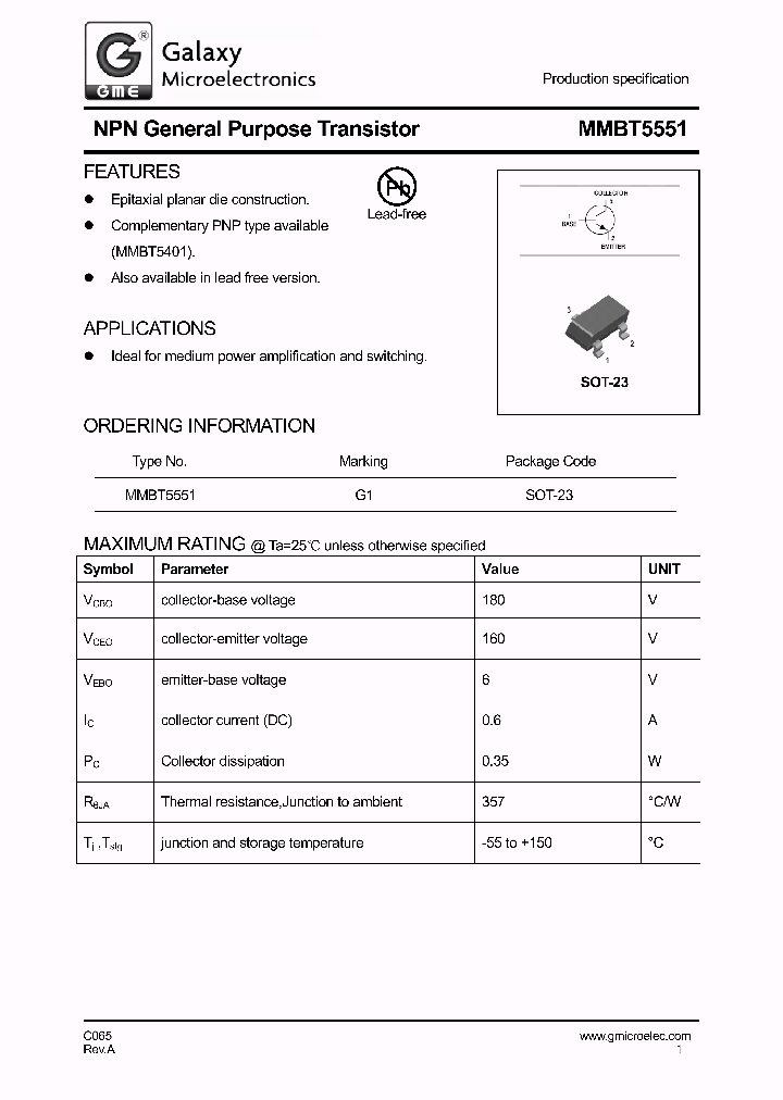 MMBT5551_8921035.PDF Datasheet