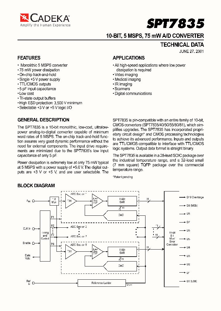 SPT7835SCT_8921222.PDF Datasheet