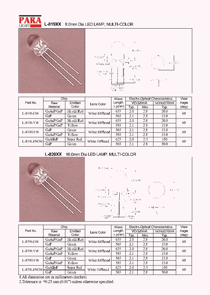 L-819LESGW_8921378.PDF Datasheet