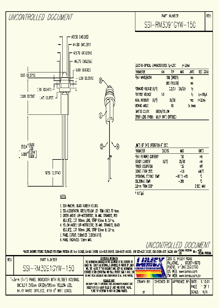 SSI-RM3091GYW-150_8922550.PDF Datasheet