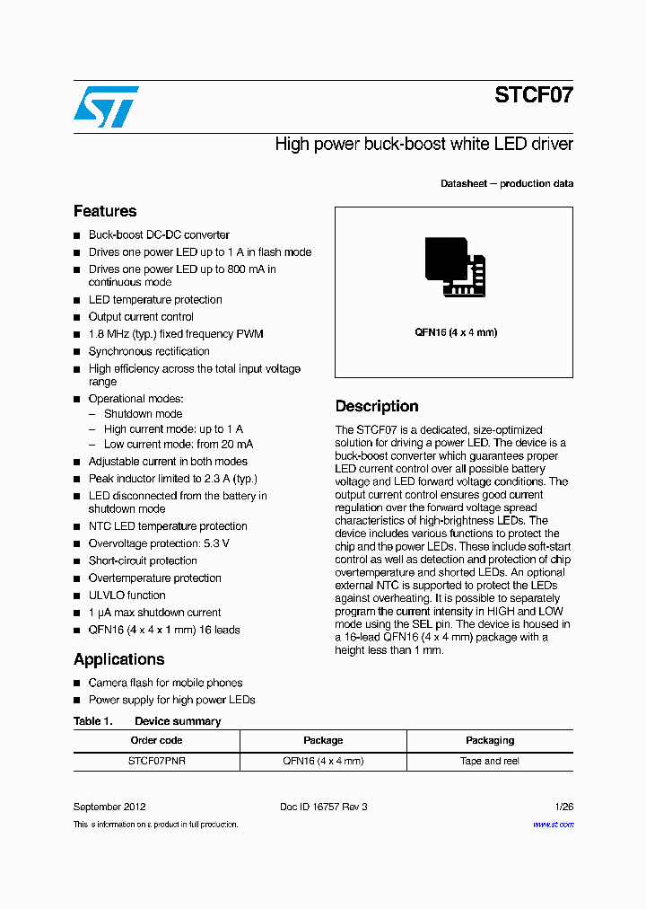 STCF07PNR_8923279.PDF Datasheet