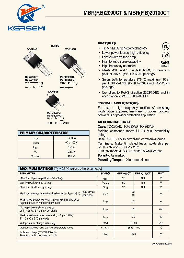 MBRB20100CT-4W_8924005.PDF Datasheet