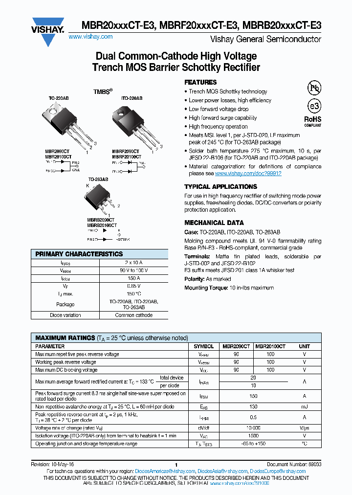 MBRB20100CT-E3_8924009.PDF Datasheet