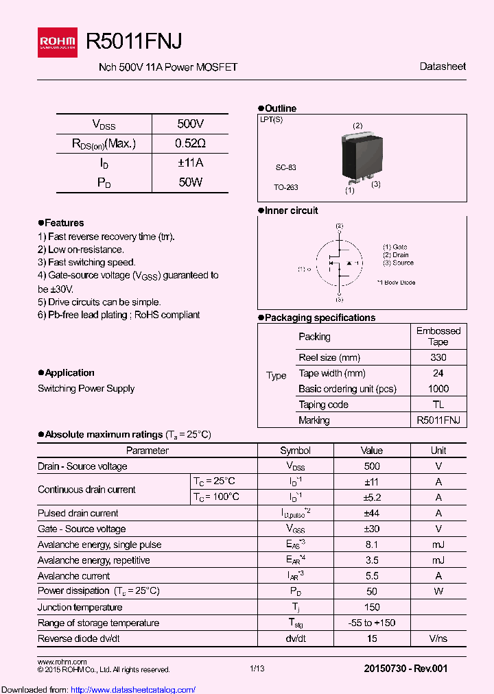 R5011FNJTL_8924116.PDF Datasheet