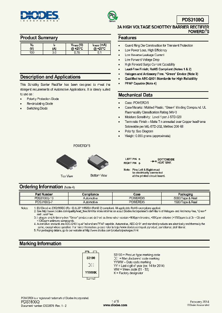 PDS3100Q-13_8924322.PDF Datasheet