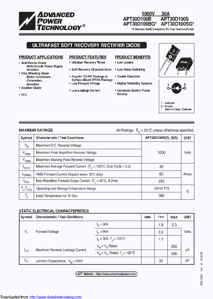 APT30D100SG_8925843.PDF Datasheet