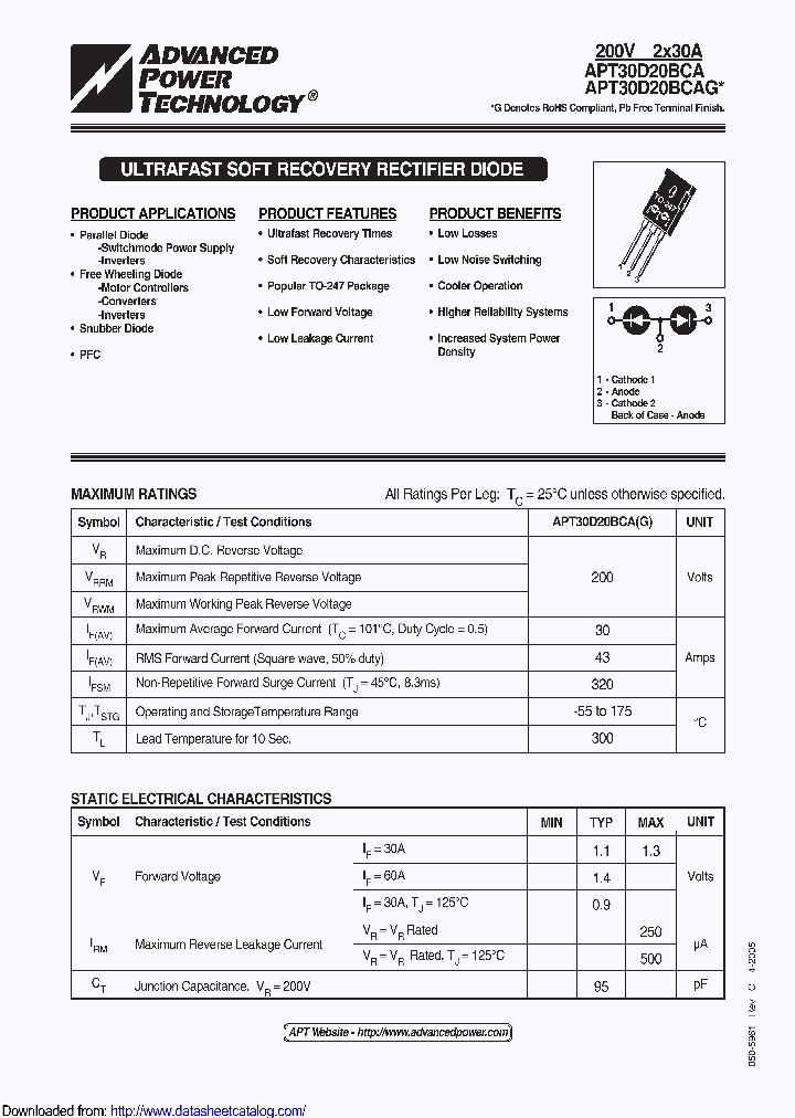 APT30D20BCAG_8925847.PDF Datasheet