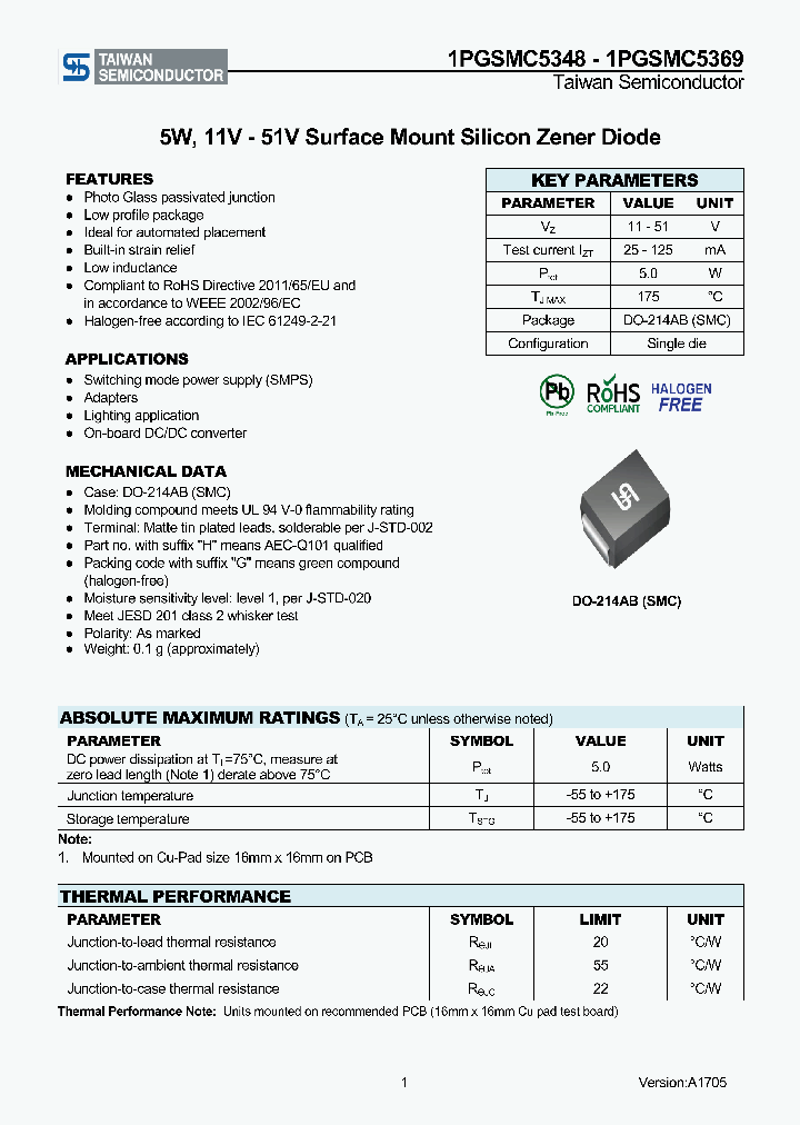 1PGSMC5348_8926446.PDF Datasheet
