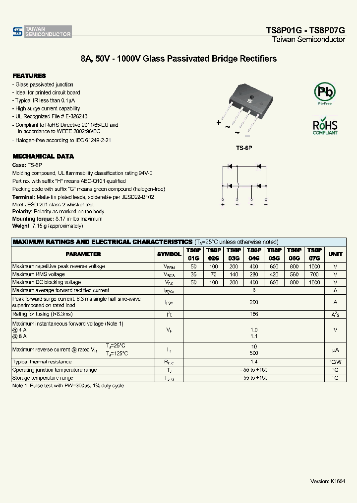 TS8P01G_8926559.PDF Datasheet