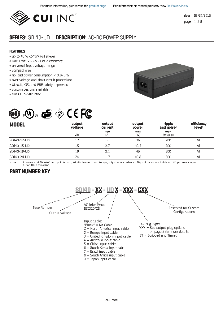 SDI40-12-UD_8926660.PDF Datasheet