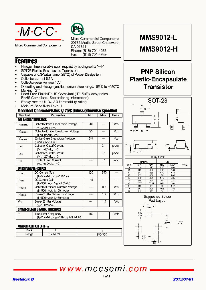 MMS9012-L-13_8926909.PDF Datasheet