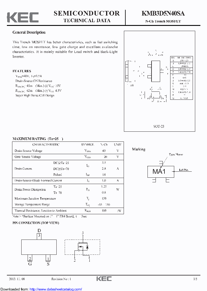 KMB3D5N40SA_8927069.PDF Datasheet