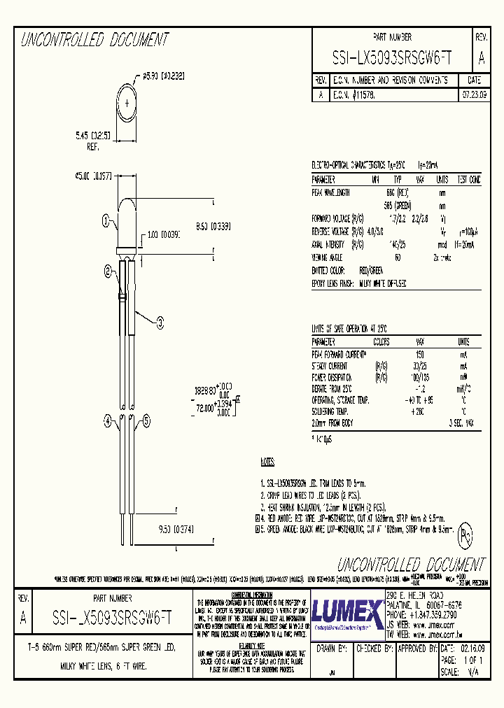 SSI-LX5093SRSGW6FT_8928385.PDF Datasheet