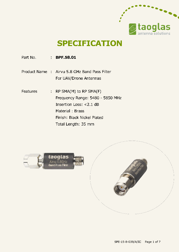 BPF5801_8928260.PDF Datasheet