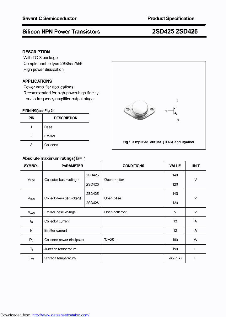 2SD425_8928549.PDF Datasheet