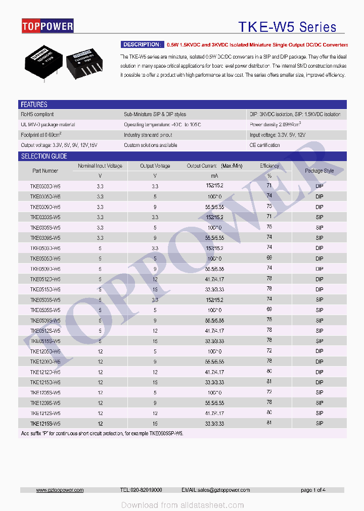 TKE0305S-W5_8928616.PDF Datasheet