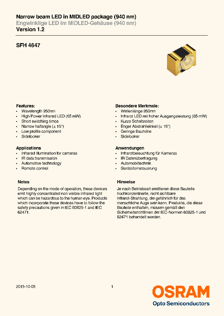 Q65111A6207_8928929.PDF Datasheet