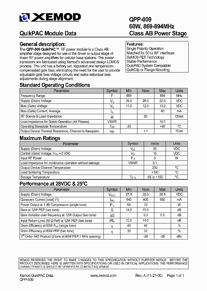 QPP-009_8929338.PDF Datasheet