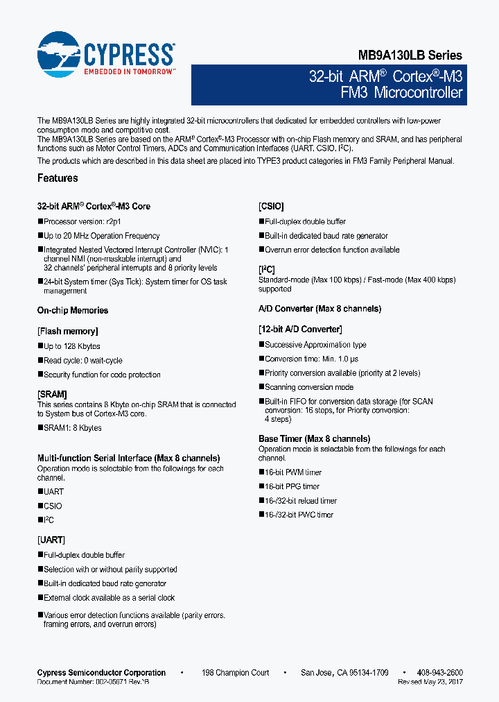 MB9AF131KBPMC-G-SNE2_8929315.PDF Datasheet