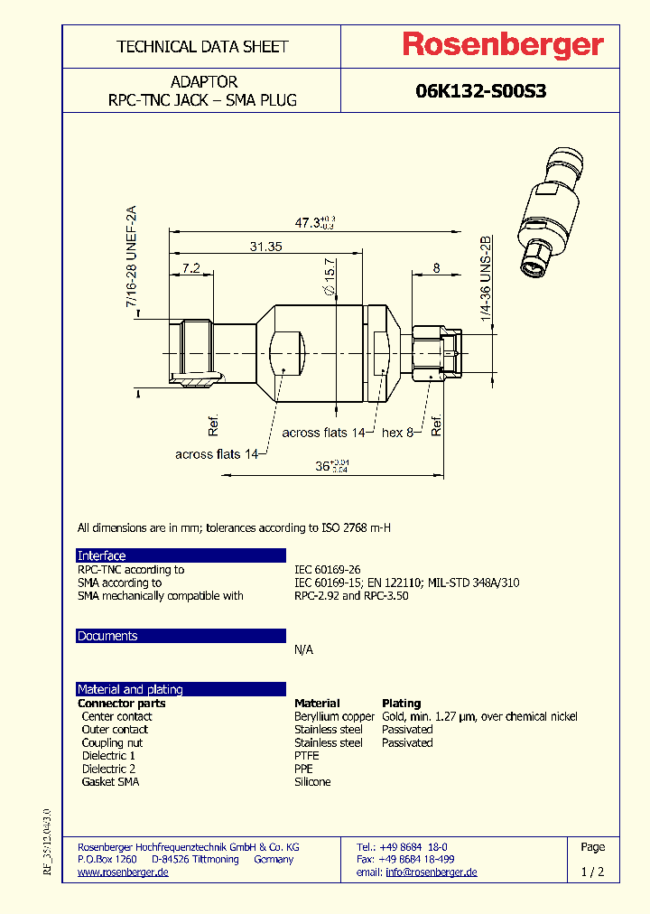 06K132-S00S3_8929942.PDF Datasheet