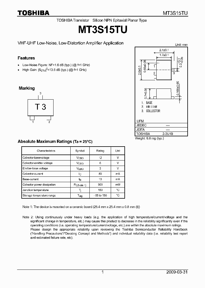 MT3S15TU_8930019.PDF Datasheet