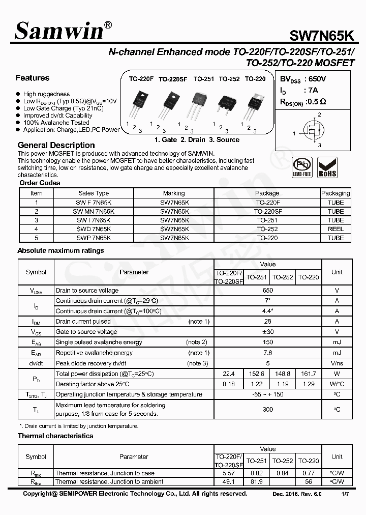 SW7N65K_8930479.PDF Datasheet