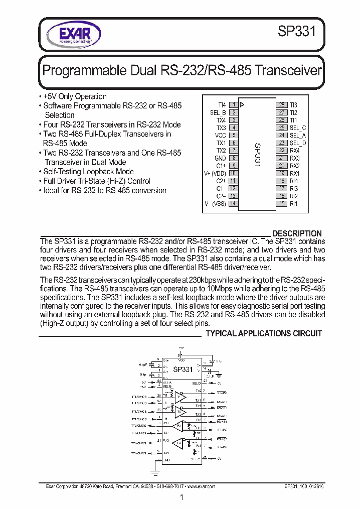 SP331_8931199.PDF Datasheet