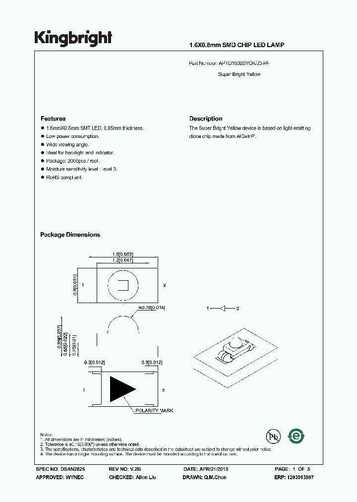 APTD1608SYCK-J3-PF_8931456.PDF Datasheet