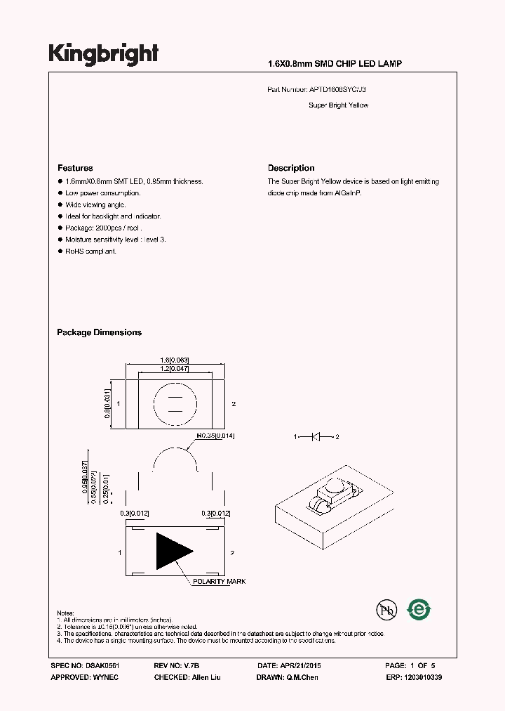 APTD1608SYC-J3_8931454.PDF Datasheet