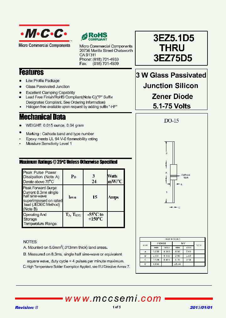 3EZ51D5_8931364.PDF Datasheet