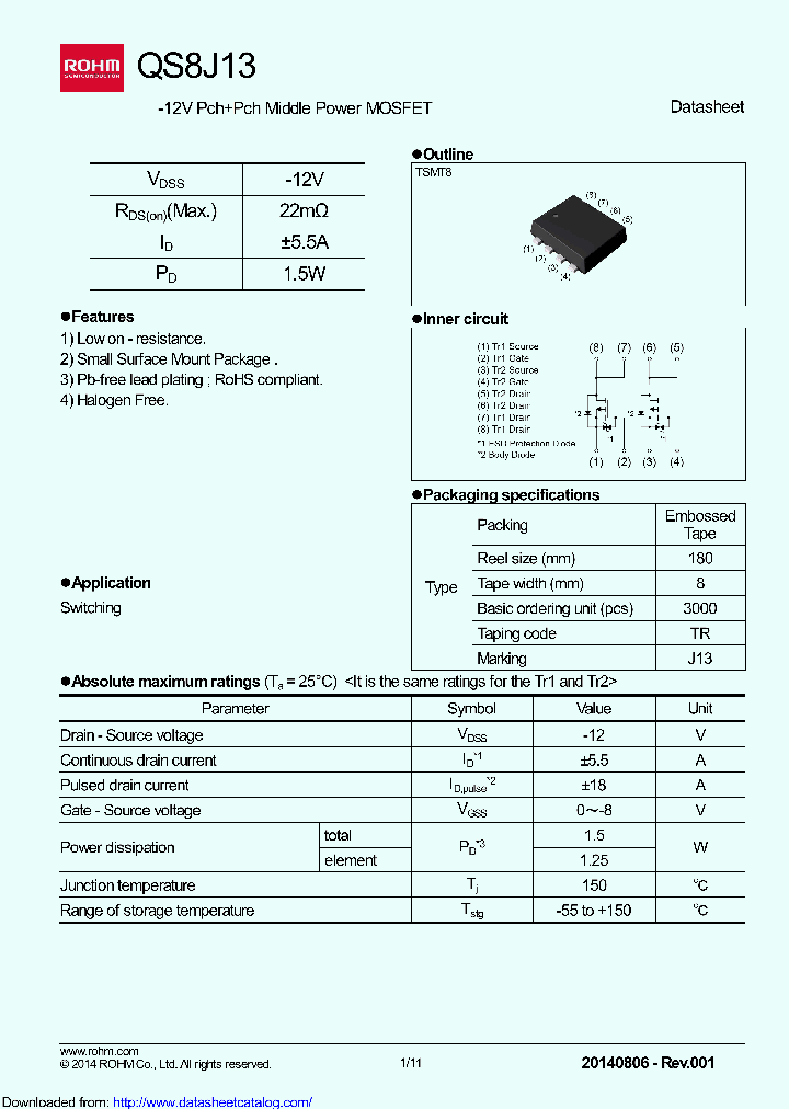 QS8J13_8931840.PDF Datasheet