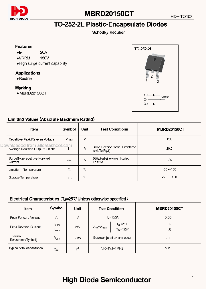MBRD20150CT_8932274.PDF Datasheet