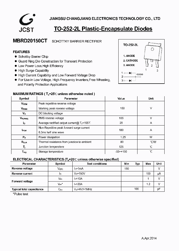 MBRD20150CT_8932273.PDF Datasheet