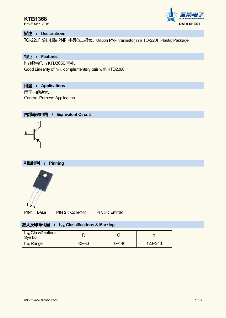KTB1368_8932281.PDF Datasheet